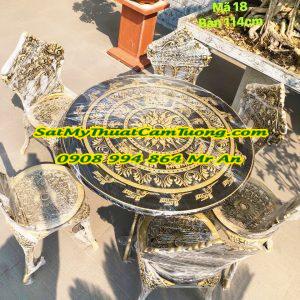 BÀN GHẾ NHÔM ĐÚC NĐ-01