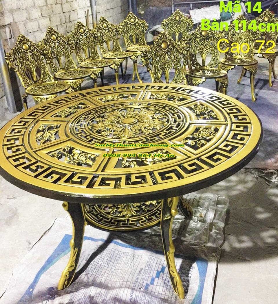 BÀN GHẾ NHÔM ĐÚC NĐ-08