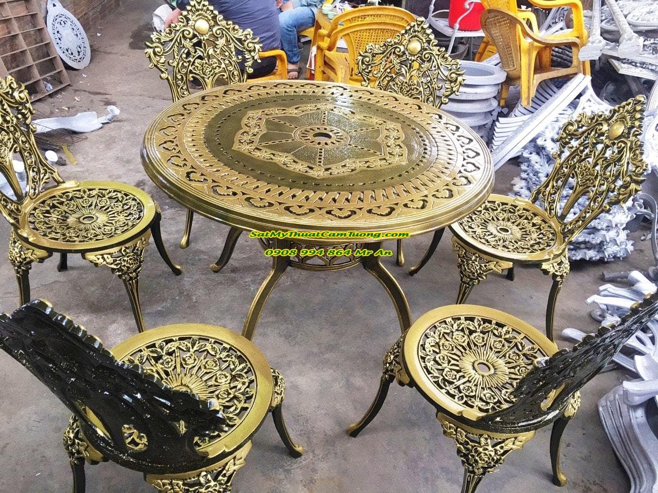 BÀN GHẾ NHÔM ĐÚC NĐ-12