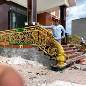 Cầu thang nhôm đúc 010