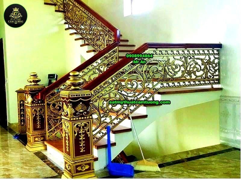 Cầu thang nhôm đúc 009