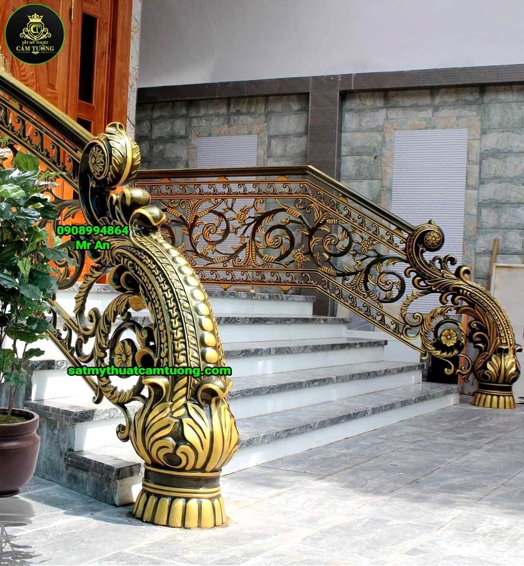 Cầu thang nhôm đúc 008