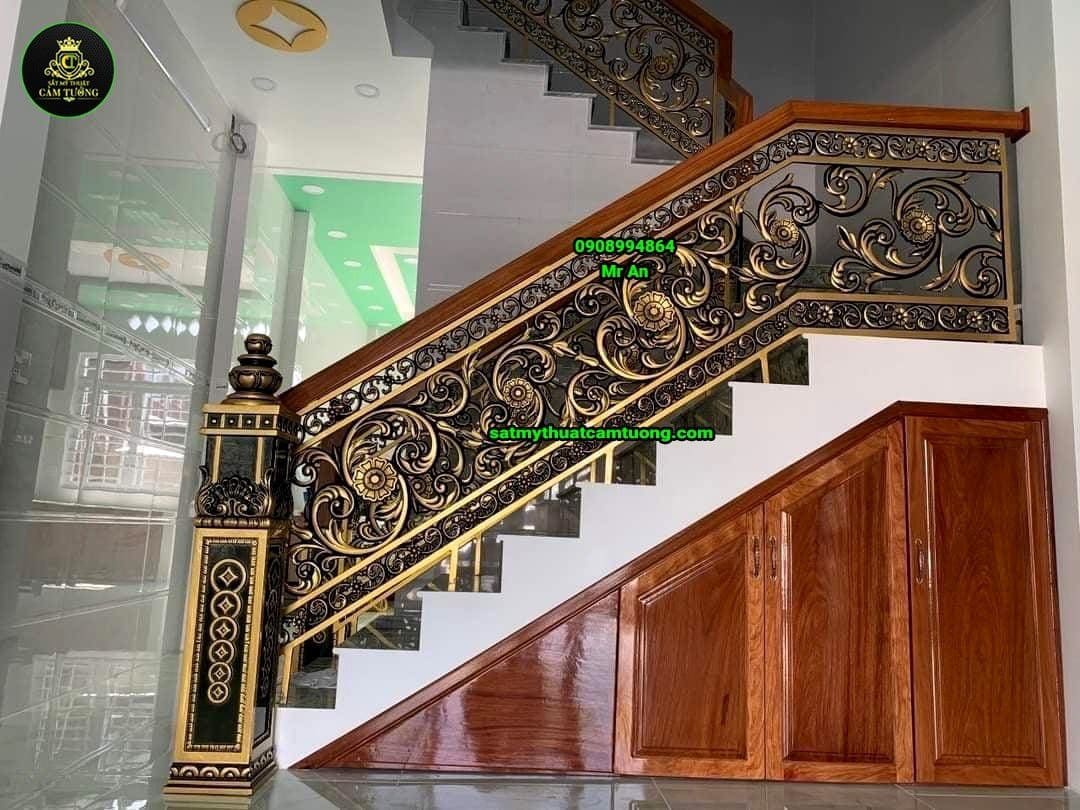 Cầu thang nhôm đúc 007