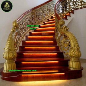 Cầu thang nhôm đúc 004
