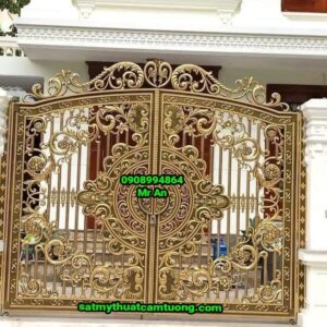 Cửa cổng nhôm đúc 100