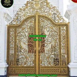 Cửa cổng nhôm đúc 099