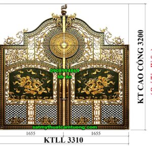 Cửa cổng nhôm đúc 093