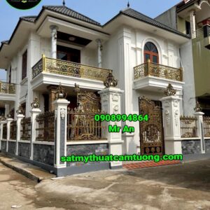 Cửa cổng nhôm đúc 053