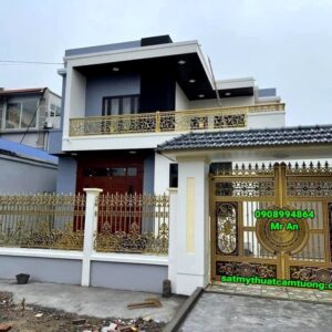 Cửa cổng nhôm đúc 049