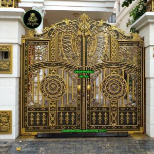 Cửa cổng nhôm đúc 003