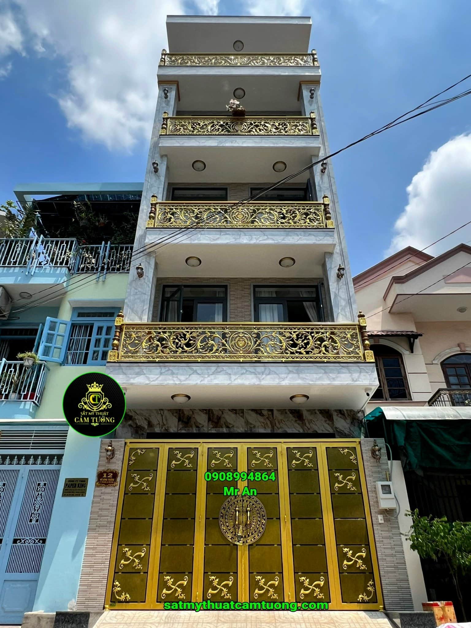 Cửa cổng sắt 034