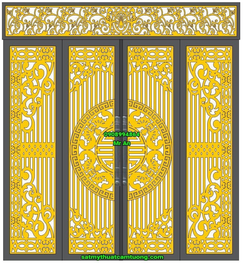 Cửa cổng sắt 031