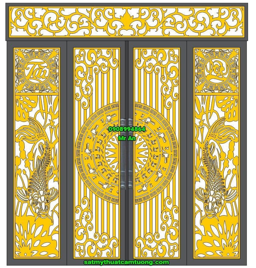 Cửa cổng sắt 029