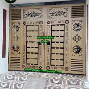 Cửa cổng sắt 025