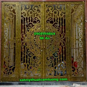 Cửa cổng sắt 022