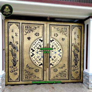 Cửa cổng sắt 018