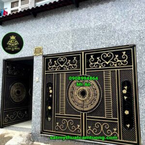 Cửa cổng sắt 007