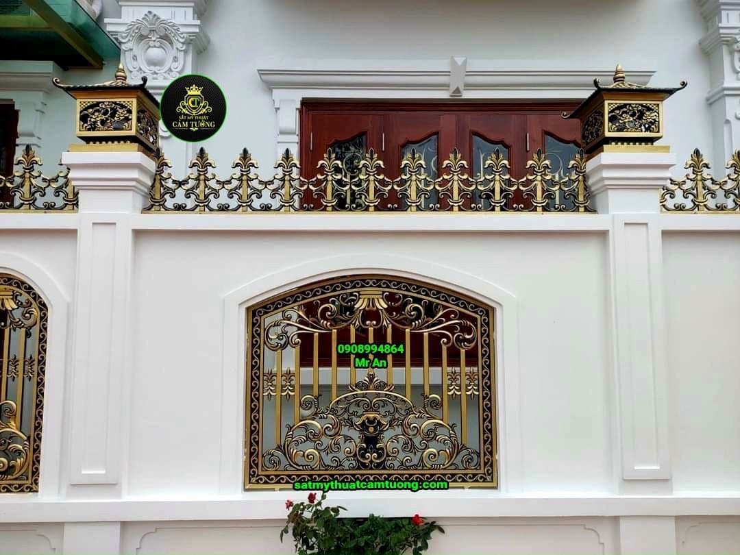 Hàng rào nhôm đúc 012