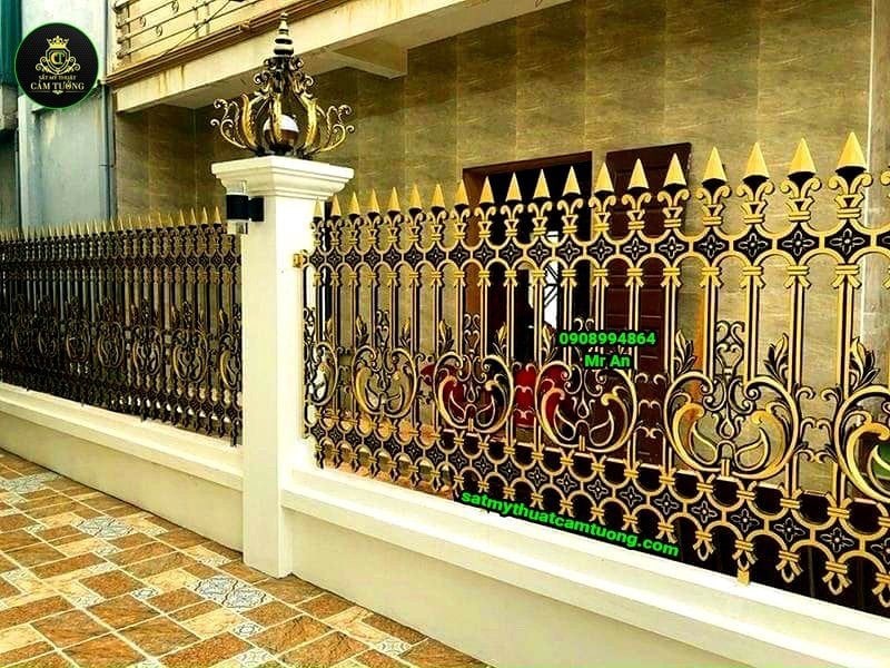 Hàng rào nhôm đúc 011