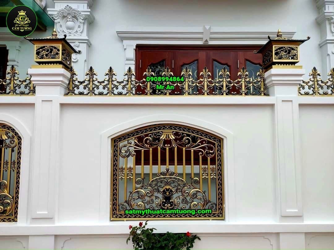 Hàng rào nhôm đúc 009