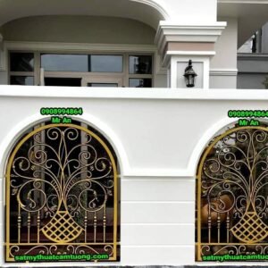 Hàng rào nhôm đúc 008