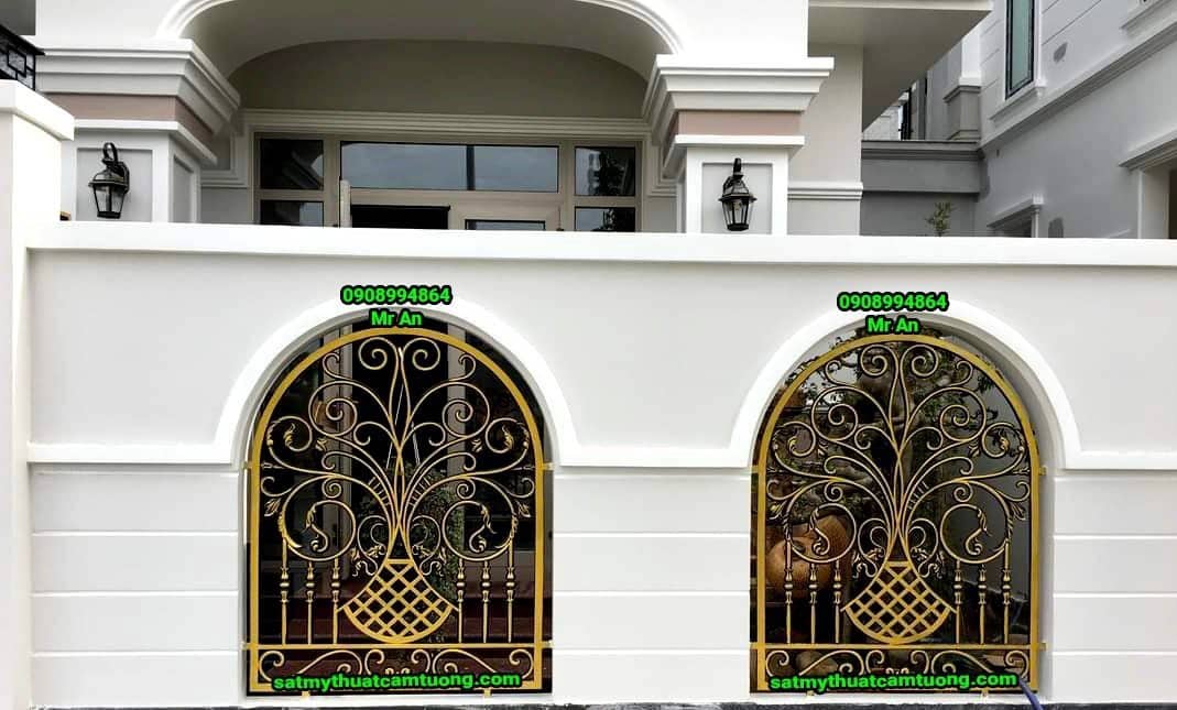 Hàng rào nhôm đúc 008