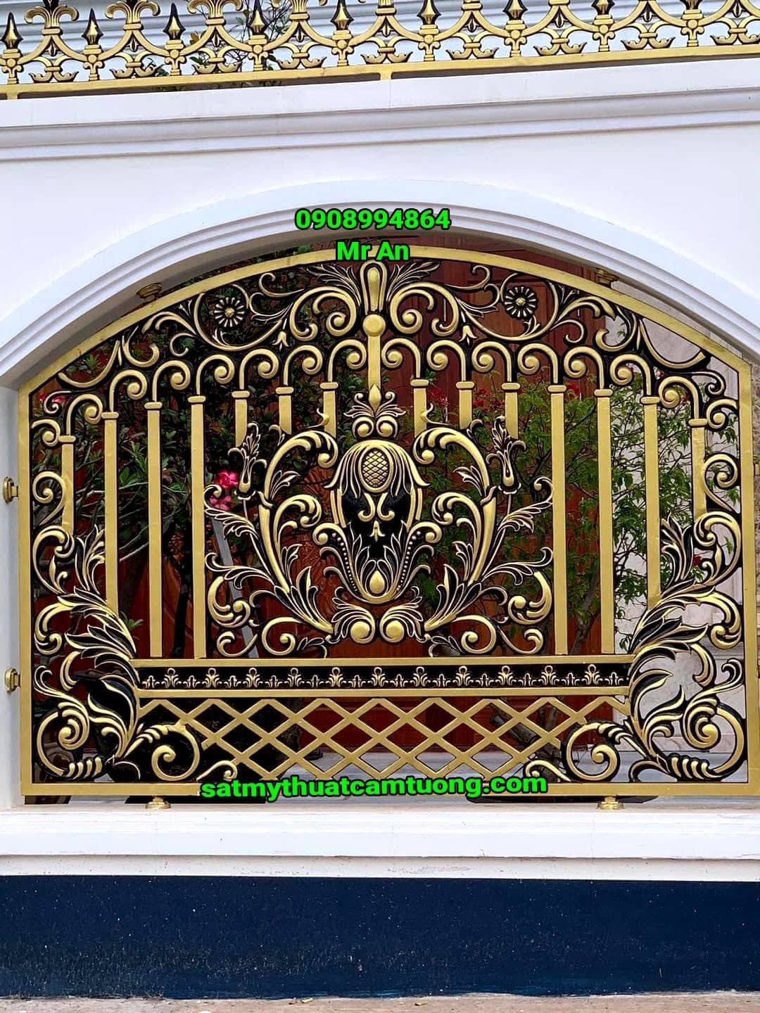 Hàng rào nhôm đúc 004