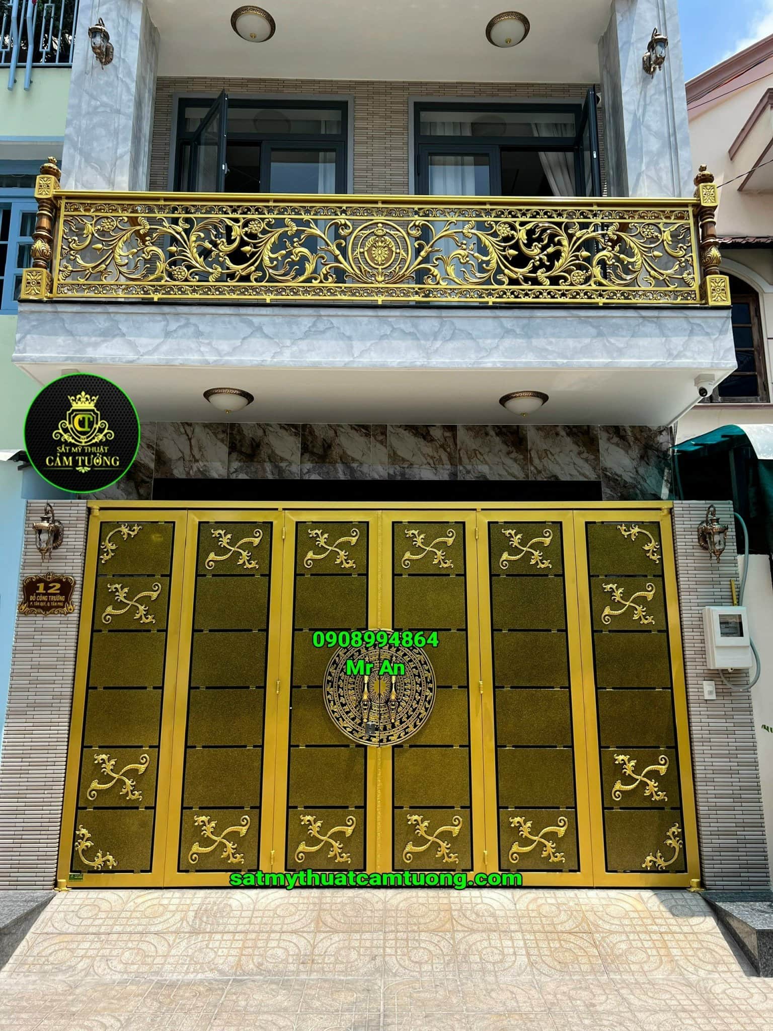 Lan can nhôm đúc 010