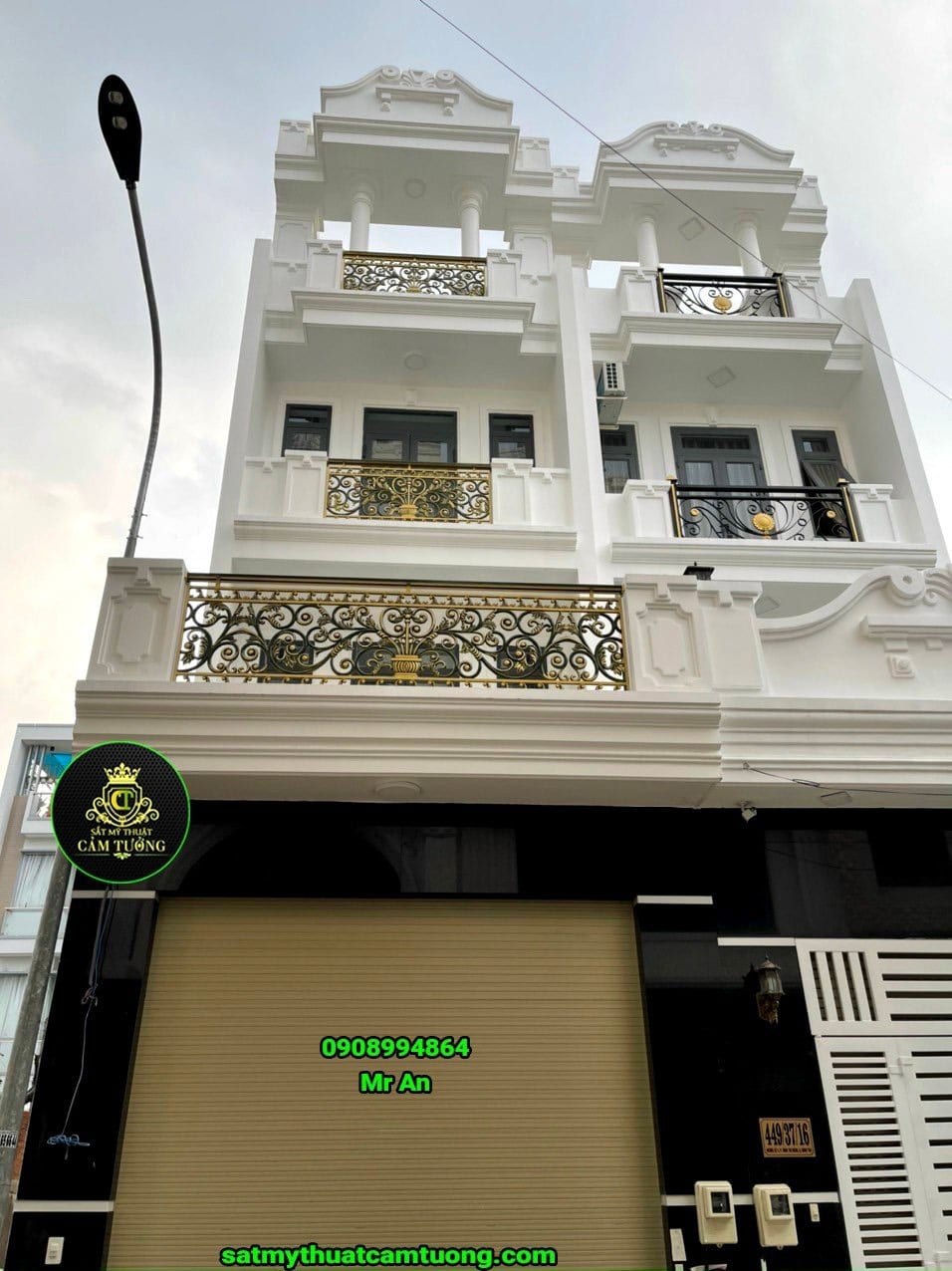 Lan can nhôm đúc 009