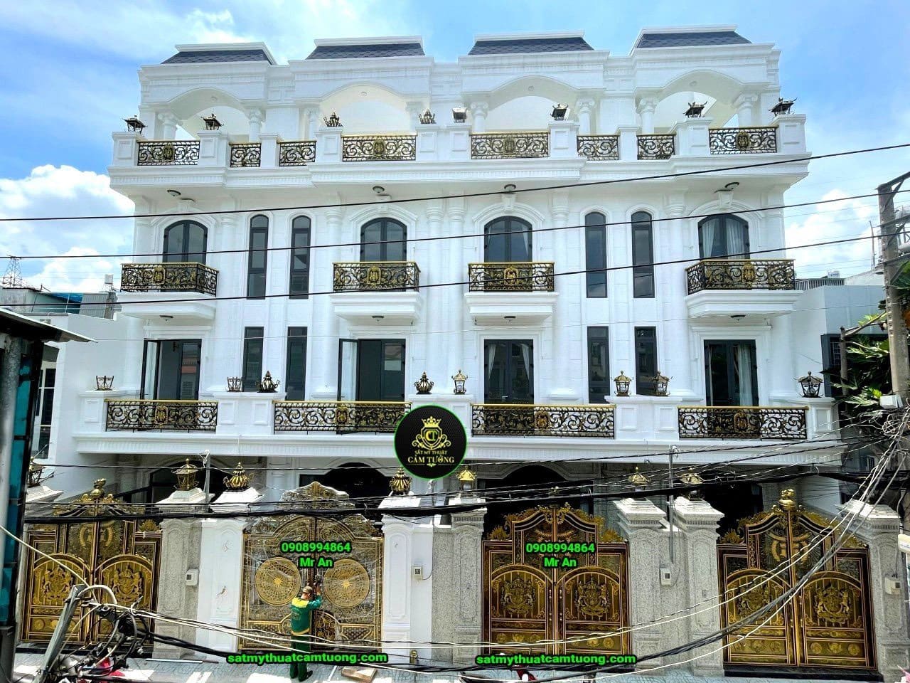 Lan can nhôm đúc 008