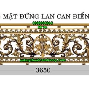 Lan can nhôm đúc 007