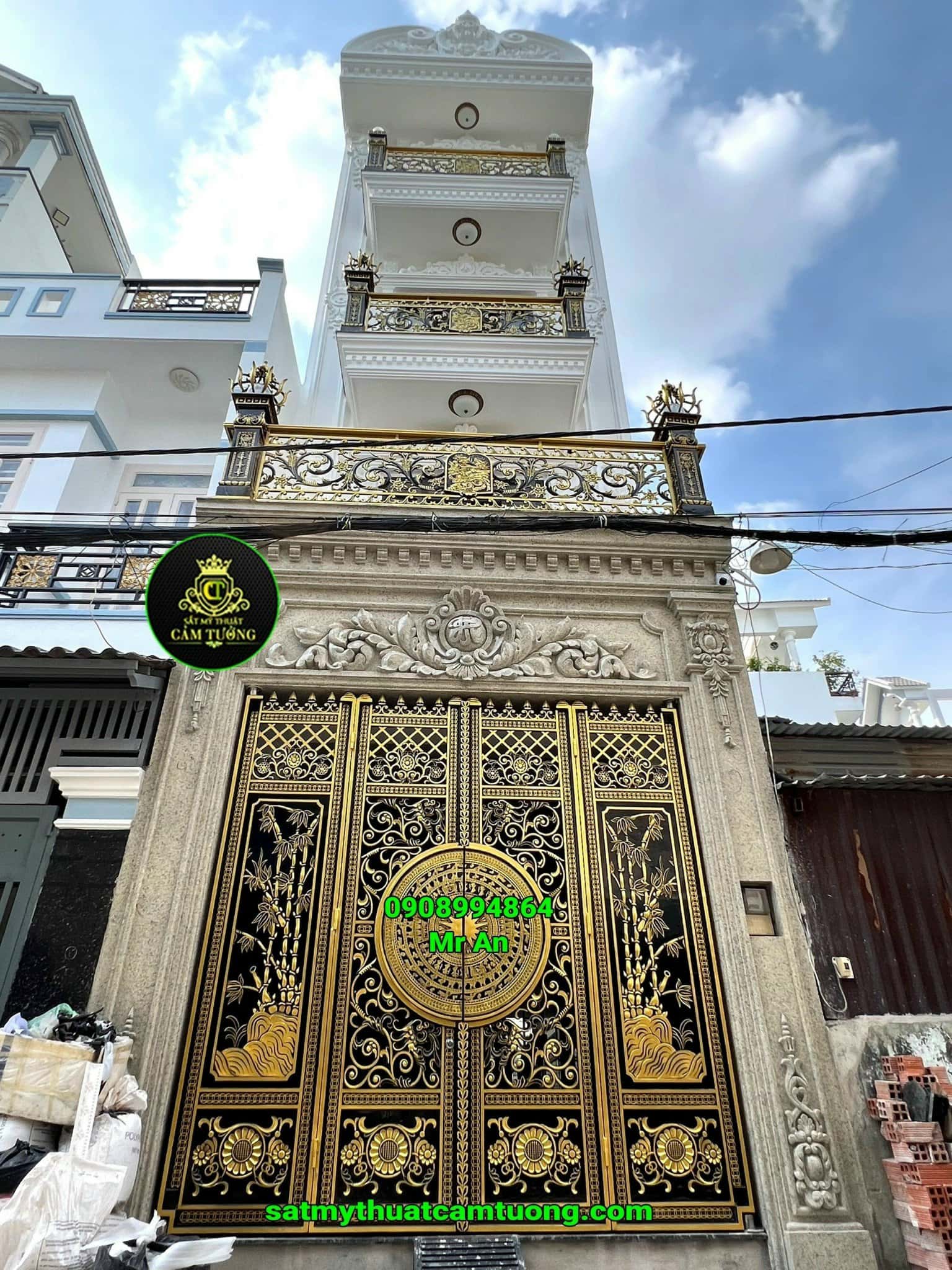 Lan can nhôm đúc 006