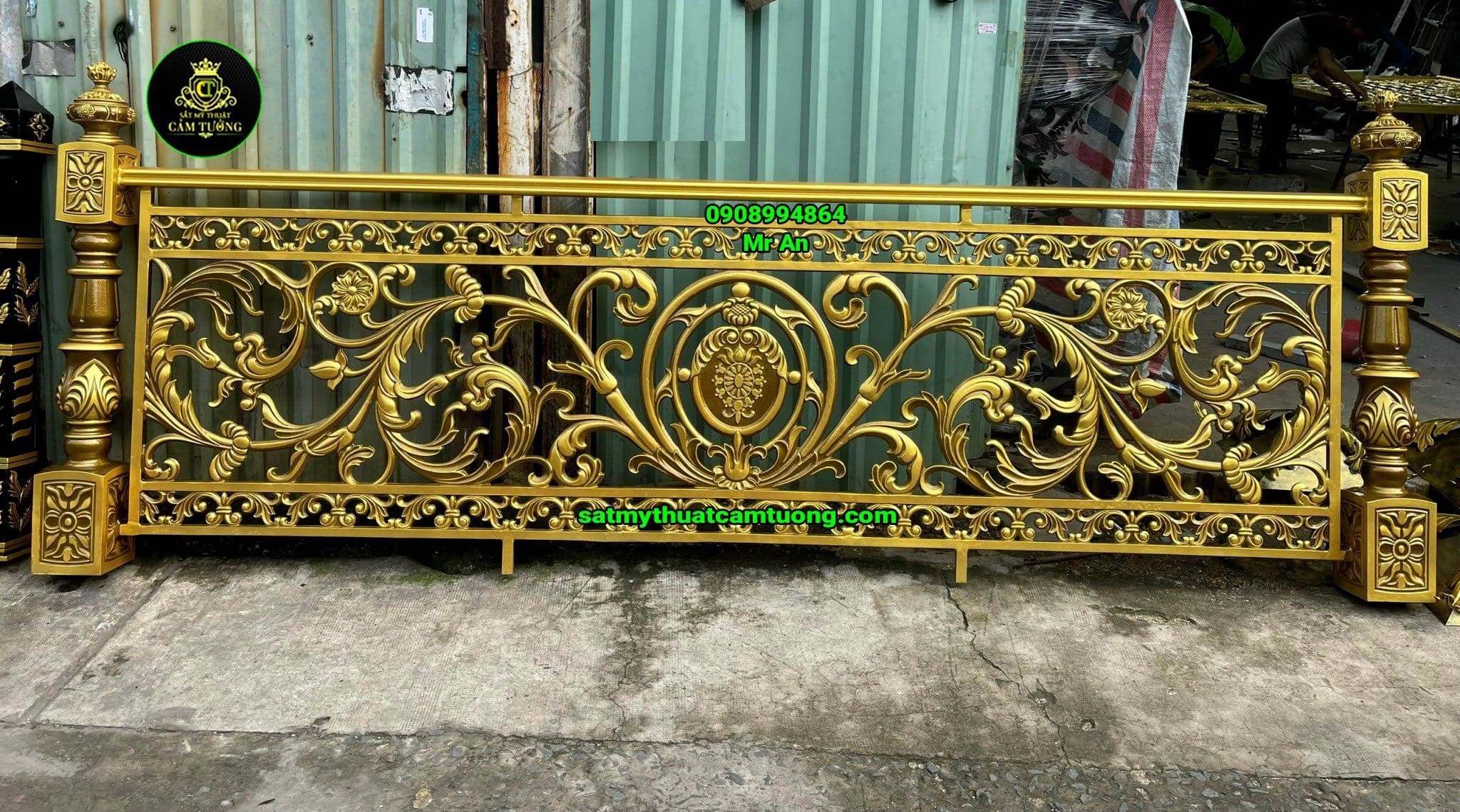 Lan can nhôm đúc 005