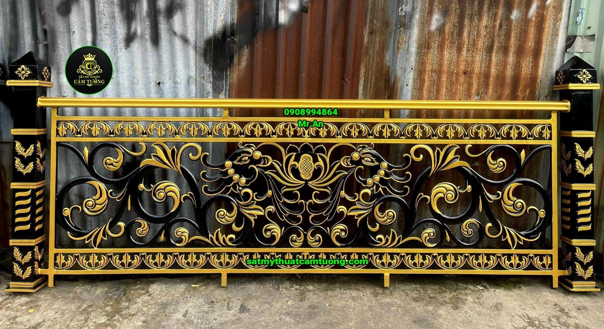 Lan can nhôm đúc 003