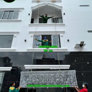 Lan can nhôm đúc 002