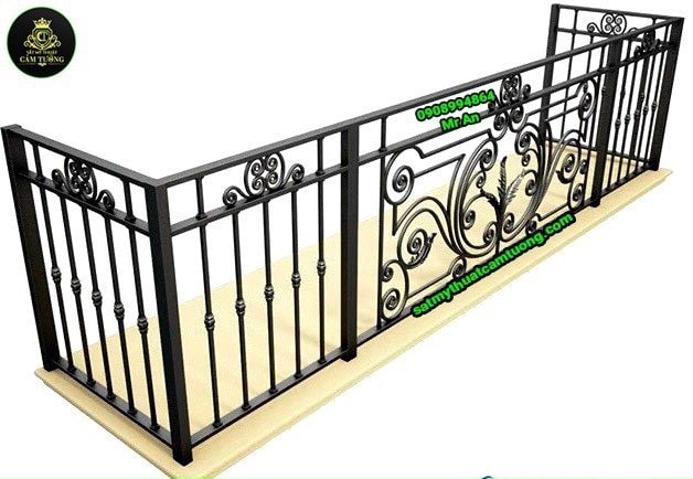 Lan can sắt mỹ thuật 010