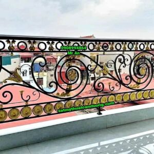 Lan can sắt mỹ thuật 007