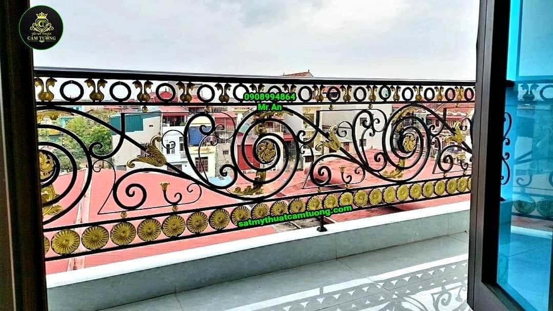 Lan can sắt mỹ thuật 007