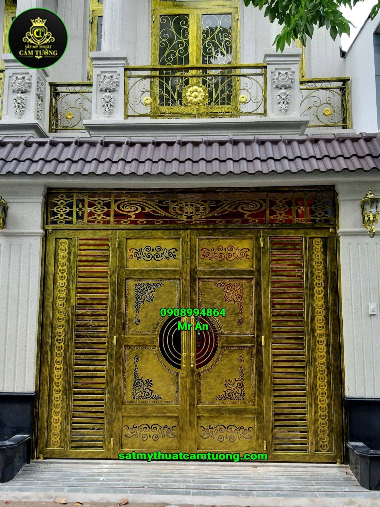 Lan can sắt mỹ thuật 002